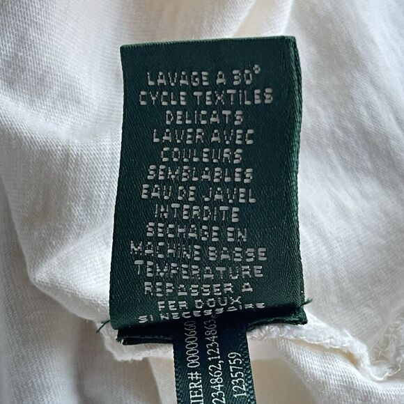 LRL Lauren Ralph Lauren Active Shirt Women Medium (tagged XL) Embroidered Crest - Picture 6 of 11